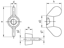 Technische Zeichnung  DIN 315 A2 