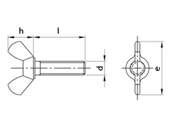 Technical drawing DIN 316 AF A2 