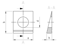 Technische Zeichnung  DIN 435 A2 