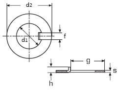 Technische Zeichnung  DIN 462 A2 