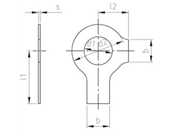 Technische Zeichnung  DIN 463 A2 