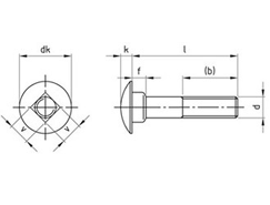 Technische Zeichnung  DIN 603 A2 