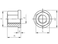 Technische Zeichnung  DIN 6331 A2 