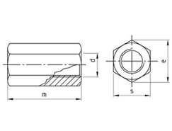 Technische Zeichnung  DIN 6334 A2 
