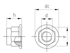 Technische Zeichnung  DIN 6926 A2 