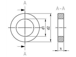 Technische Zeichnung  DIN 7989 A2 