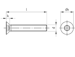 Technical drawing DIN 7991 TX A4 