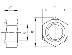 Technische Zeichnung  DIN 929 A2 