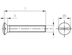 Technische Zeichnung  DIN 964 A2 