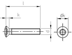 Technical drawing DIN 966 TX A2 