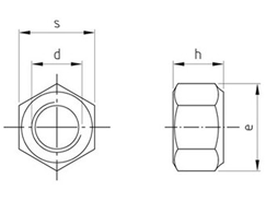 Technische Zeichnung  DIN 985 A2 