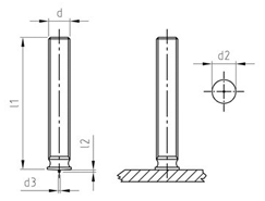 Technical drawing ISO 13918 A2 