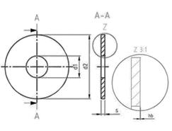 Technical drawing NFE 25-514 LL A2 