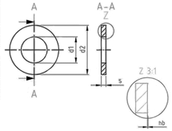 Technical drawing NFE 25-514 Z A2 