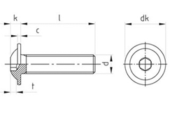 Technische Zeichnung  ISO 7380-2 A2 
