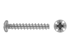 Pan head screws for thermo plastics.