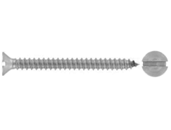 Slotted countersunk head tapping screws