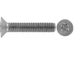 (ISO 10642) Шруба са схаванай плешкай, з унутранай шасціканцовай зоркай (TORX).