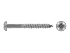 Cross recessed round head wood screws