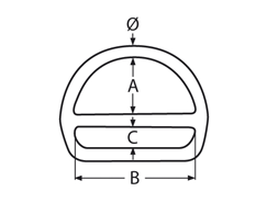 Double layer D-ring 