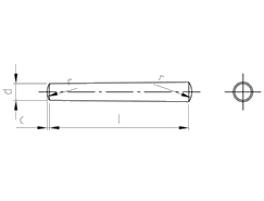 Technical drawing DIN 1 A1 (1.4305) 