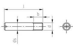 Чертёж DIN 427 A1 (1.4305) 