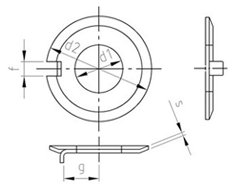 Чертёж DIN 432 A2 