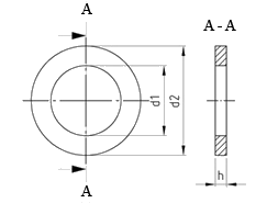 Чертёж DIN 433 A2 