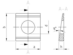 Чертёж DIN 434 A2 