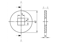 Чертёж DIN 440 V A2 