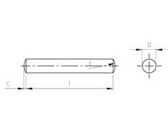 Чертёж DIN 7 A1 (1.4305) 