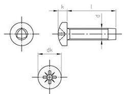 Technische Zeichnung  DIN 7500 C PZ A2 