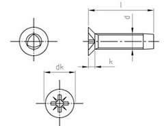 Technische Zeichnung  DIN 7500 M PZ A2 