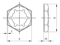 Technische Zeichnung  DIN 7967 A2 