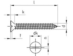 Technische Zeichnung  DIN 7972 A2 