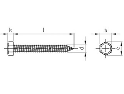 Technische Zeichnung  DIN 7976 A2 