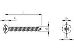 Technische Zeichnung  DIN 7983 PZ A4 