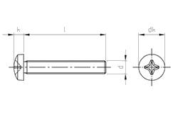 Чертёж DIN 7985 PH A2 