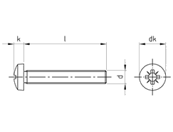 Чертёж DIN 7985 PZ A2 