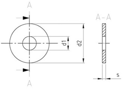 Чертёж DIN 9021 A2 