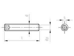 Чертёж DIN 913 A2 