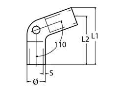 Relingverbindung, 110°
