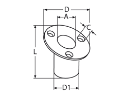 Flaggenstockhalter