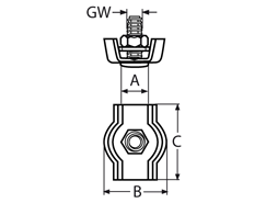 Simplex Drahtseilklemme