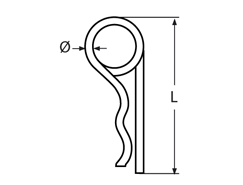 Federstecker nach DIN 11024
