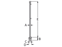 15º Flaggenstockset, magnetisch