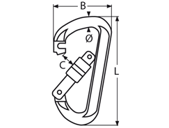 Spring hook with self-locking sleeve