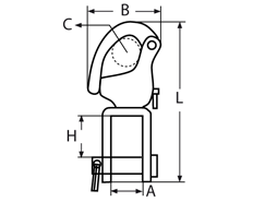 Swivel snap shackle 