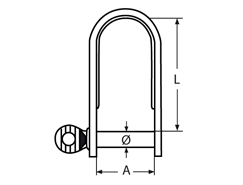 Flachschäkel mit Bund, lange Form