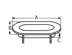 Klüse, oval